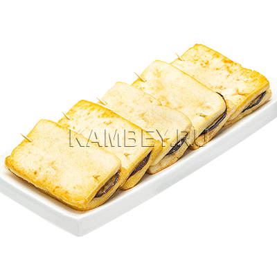 Жареный тофу с баклажанной начинкой