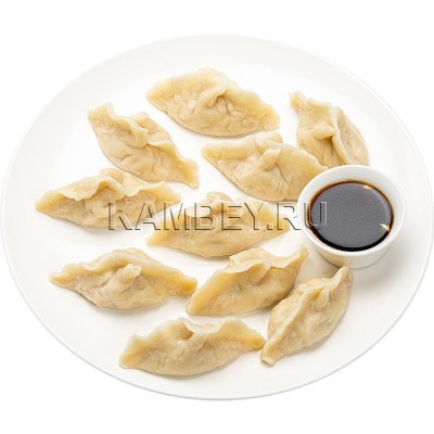 Дамплинги со свининой, кальмаром и креветкой