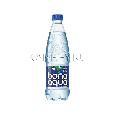 Минеральная вода "Бон Аква" газированная 0,5 л.