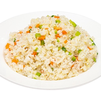 Рис с овощами и яйцом