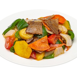 Говядина с картофелем и овощами