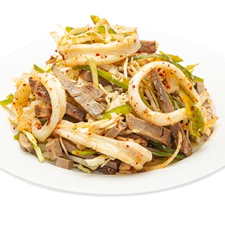 Салат Говядина с кальмаром